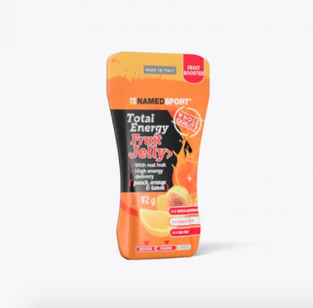 SP112 - NamedSport Total Energy Fruit Jelly Gel Melocotón Naranja Limón 42 g