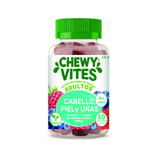 Chewy Vites Adulto Pelo, uñas y piel 60 unidades