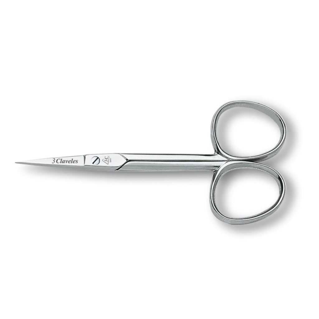 3 Claveles tijera piel curva 10 cm 4"