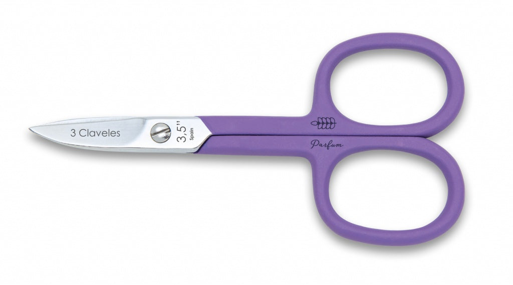 3 claveles Provence Tijera uñas curva lavanda 3,5 pulgadas