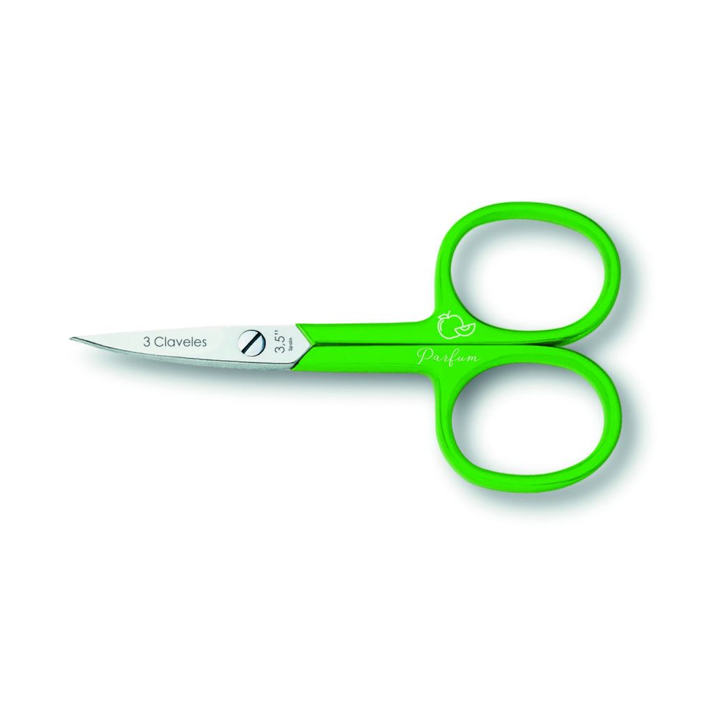 3 Claveles Tijera Uñas Curva TROPICAL MANZANA 9 cm