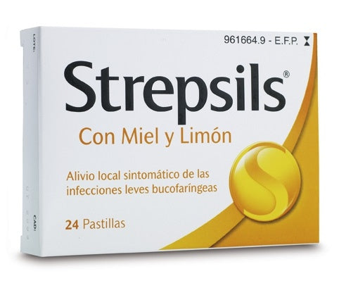 Strepsils miel y limón 24 pastillas para chupar