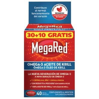 ****MEGARED OMEGA-3 30 CÁPSULAS + 10 CAPS GRATIS
