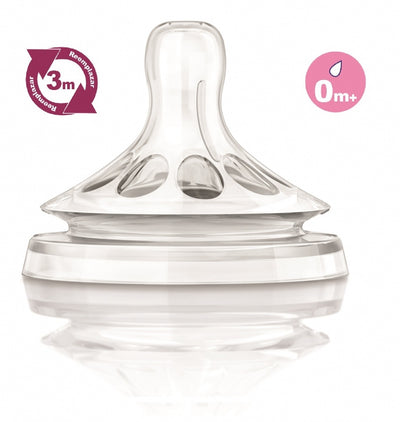 Philips Avent tetina natural flujo recién nacido 2 unidades