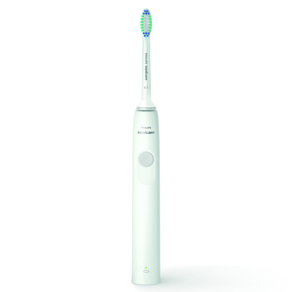 Cepillo Sonicare Serie 1000. 1 modo. Color blanco - botón verde menta - 1 cabezal Sensitive + cargador