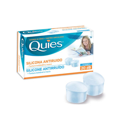 Quies Tapones SILICONA Anti-ruido 6 tapones