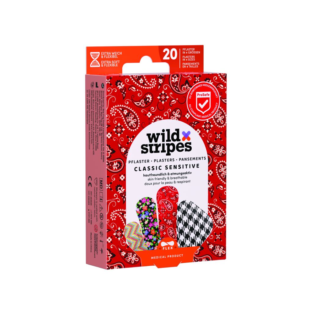 Wild Stripes Classic Sensitive Fashion 20 apósitos - Extra suave