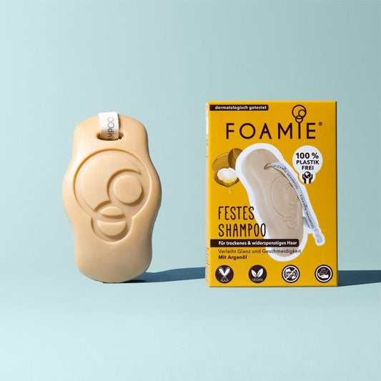 Foamie champu solido de argan para cabello encrespado Solido Sin Plasticos Eco