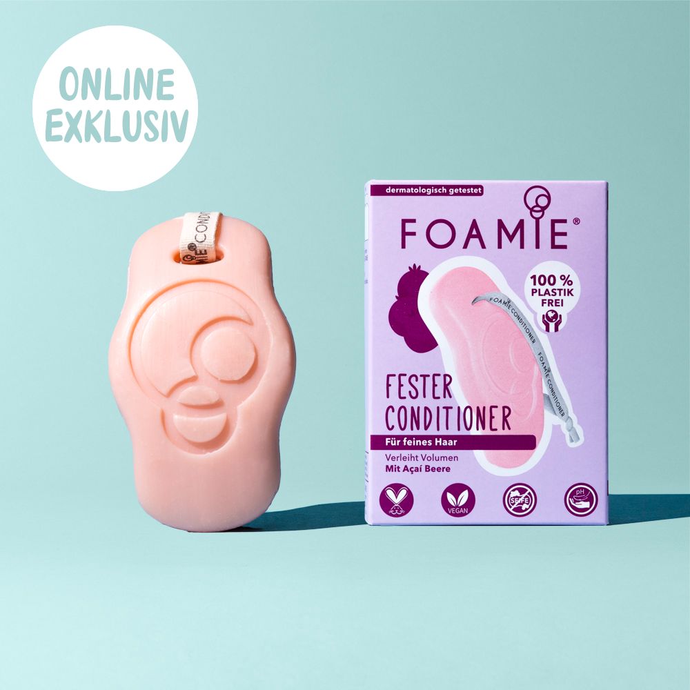 Foamie acondicionador solido de açai para dar Volumen Solido Sin Plasticos Eco