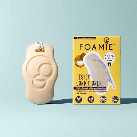 Foamie acondicionador solido de argan para cabello encrespado Solido Sin Plasticos Eco