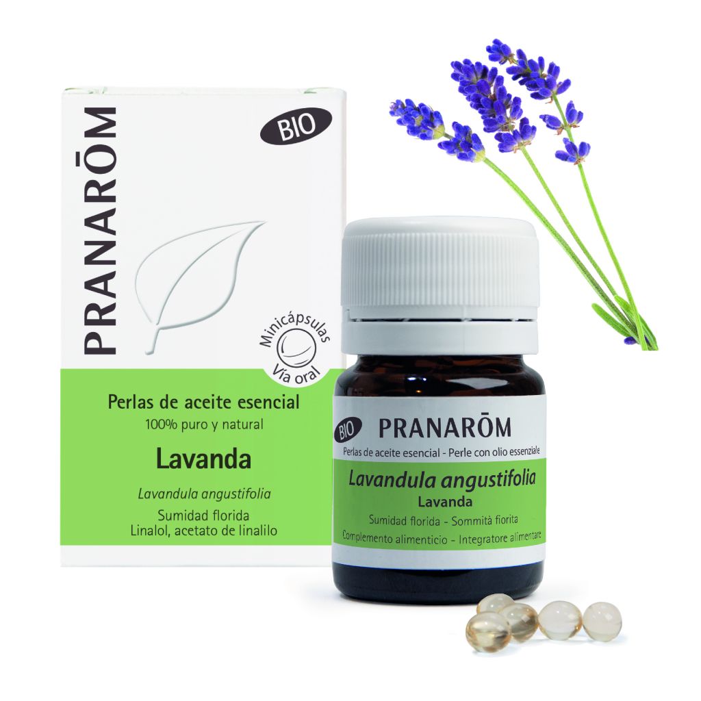 Pranarôm ACEITES ESENCIALES en Minicápsulas Lavanda (sumidad florida) Bio 60 uds