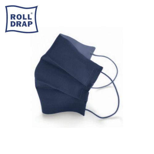 Mascarilla de Algodón tratado Roll Drap Adultos Azul 2 uds