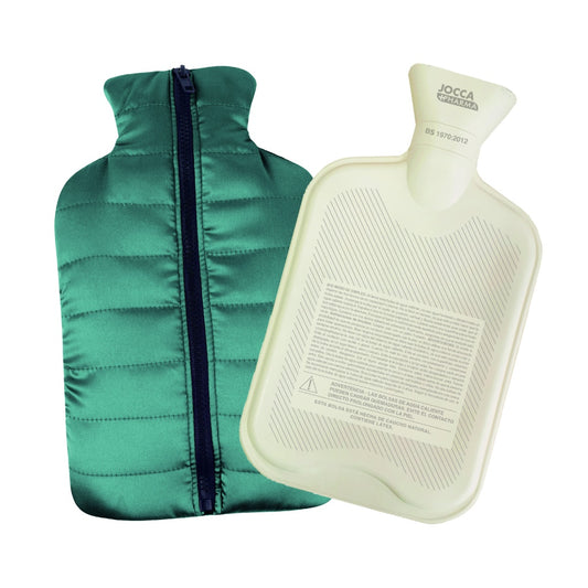Bolsa de Agua Caliente Verde Funda Cremallera