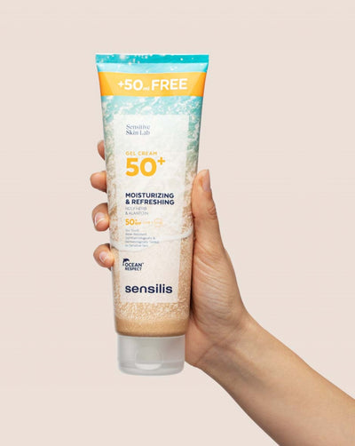 Sensilis gel-crema SPF50+ Hidratante y refrescante 200ml+ 50 ml GRATIS