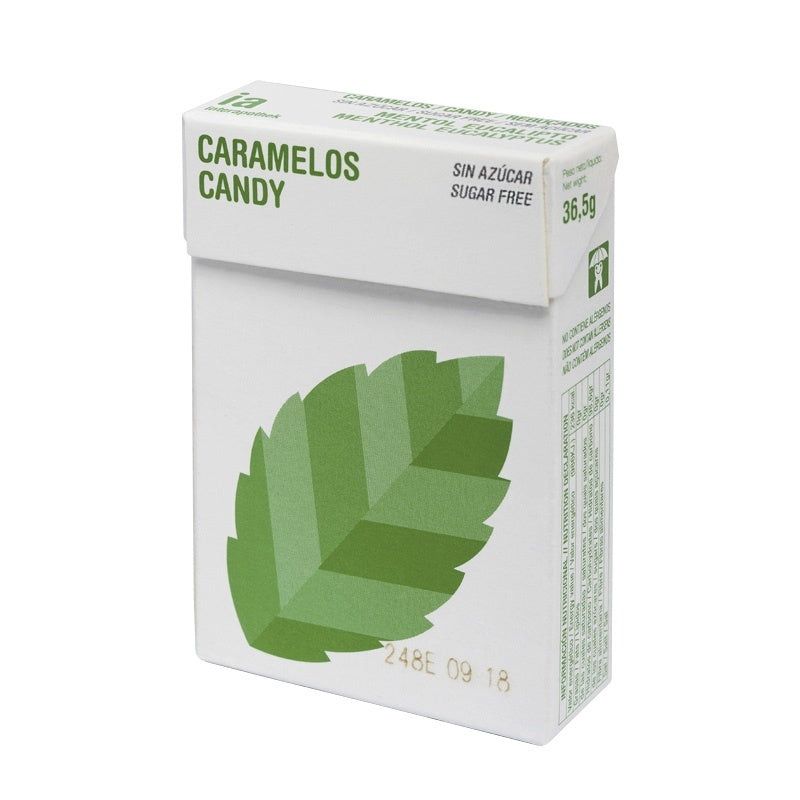 Interapothek Balmelos caramelos sabor mentol- eucaliptus cajita sin azúcar