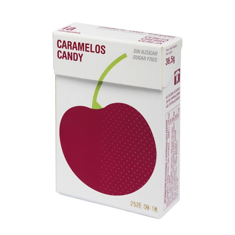 Interapothek Balmelos caramelos sabor cereza cajita sin azúcar