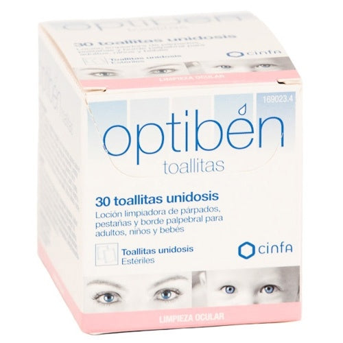 Optiben Toallitas Oculares 30 Unidades