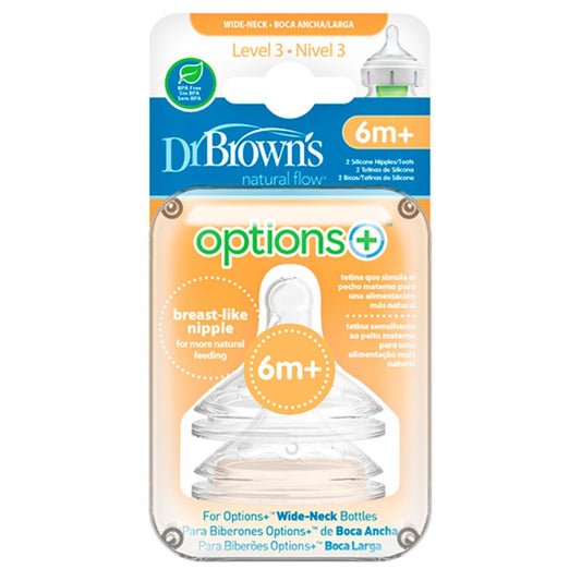 Tetina Dr Brown´S Options 6M+ Boca Ancha