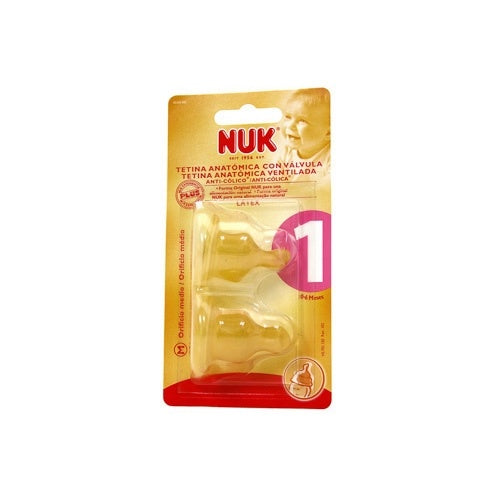 Tetina Nuk T1 Látex Leche 2 Unidades