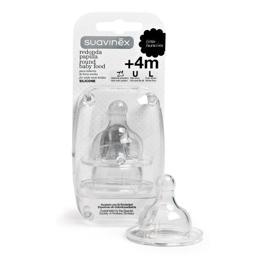 Tetina Suavinex Papilla Silicona Boca Ancha 2U