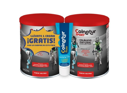Colnatur Colágeno DUPLO Sport Neutro 330 g + Colnatur Fisio Crema 60 g