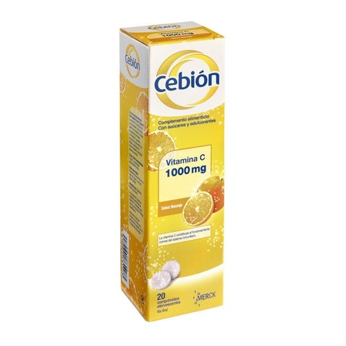 Cebion 1000 Mg Vitamina C 20 Comprimidos Efervescentes