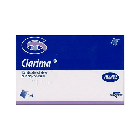 Clarima 14 Toallitas Limpieza Periocular