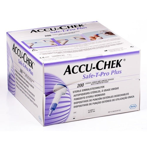 Accu-Chek Safe T-Pro Plus 200 Lancetas