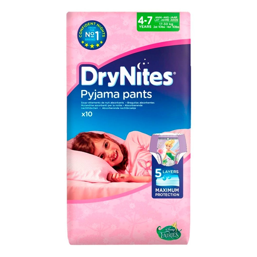 Drynites Niña 4-7 Años 10 U