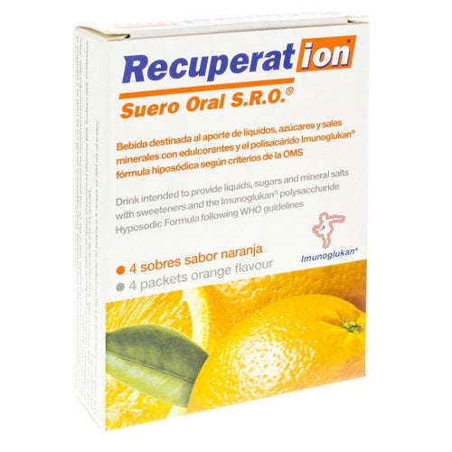 Recuperation Suero Oral Naranja 4 Sobres