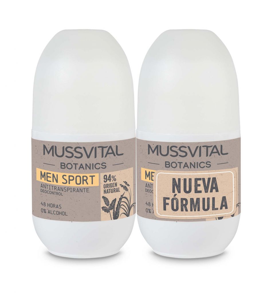 Mussvital Desodorante Men Sport Botanics Duplo 2x75 ml
