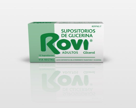 Supositorios Glicerina Rovi adultos 12 U