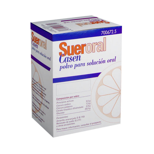 Sueroral Casen 5 sobres polvo
