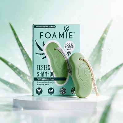 Foamie champu solido de aloe vera para cabello seco Solido Sin Plasticos Eco