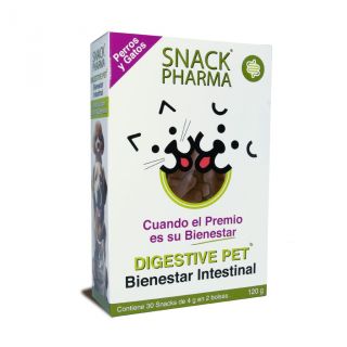 SNACK PHARMA Digestive Pet - Bienestar Intestinal 30 snacks de 4g