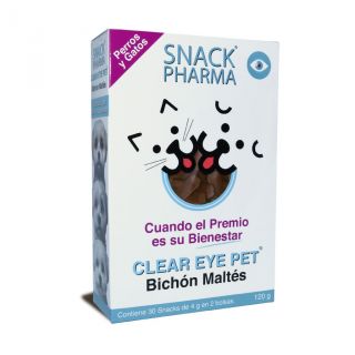 SNACK PHARMA Clear Eye Pet - Bichón Maltés 30 snacks de 4g