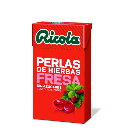 PERLAS RICOLA FRESA 20 uds
