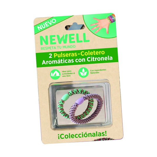 Newell Pulsera/Coletero con Citronela 2 unidades