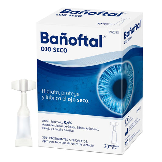 Bañoftal ojos seco 0.4% Monodosis 20 uds 0,5 ml
