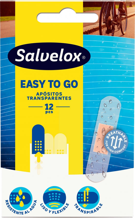 Salvelox Apósitos Transparente Easy to Go 12 Unidades