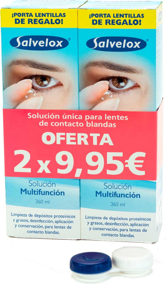 Salvelox Pack Duplo Solución Lentillas 360 ml