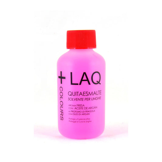 QUITAESMALES + ARGAN OIL AROMA FRESA 100 ml +LAQ COLOURS