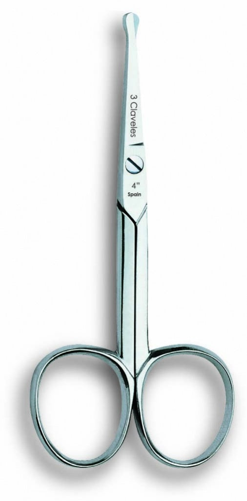 *** 3 Claveles tijera nariz recta 4 cm