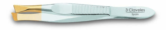 3 Claveles Pinza Sesgada Dorada 8 cm