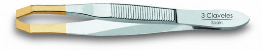 3 Claveles Pinza Cangrejo Oro 8 cm