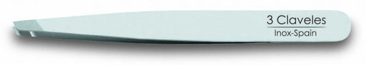 3 Claveles Pinza INOX Profesional Sesgada 10 cm