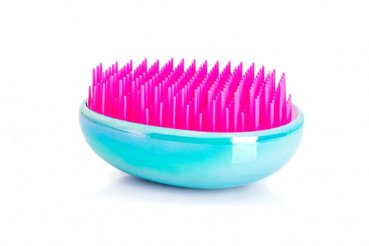 3 Claveles cepillo antienredo turquesa sin mango 8,5 cm