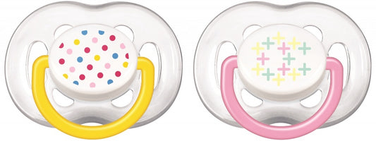 ZZ Philips Avent chupete ventilado decorado puntitos niña 6-18M 2 unidades