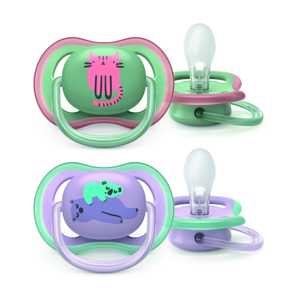 Philips Avent 2 chupetes ultra air 6-18 meses NIÑA
