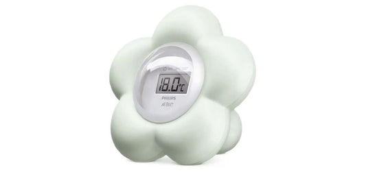 Philips Avent termómetro baño y Dormitorio verde neutro